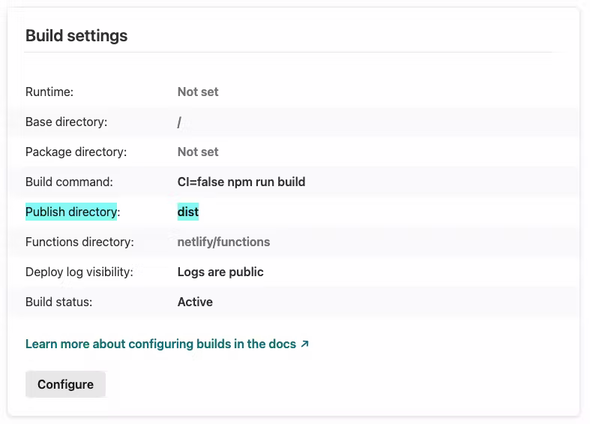 netlify 설정 수정
